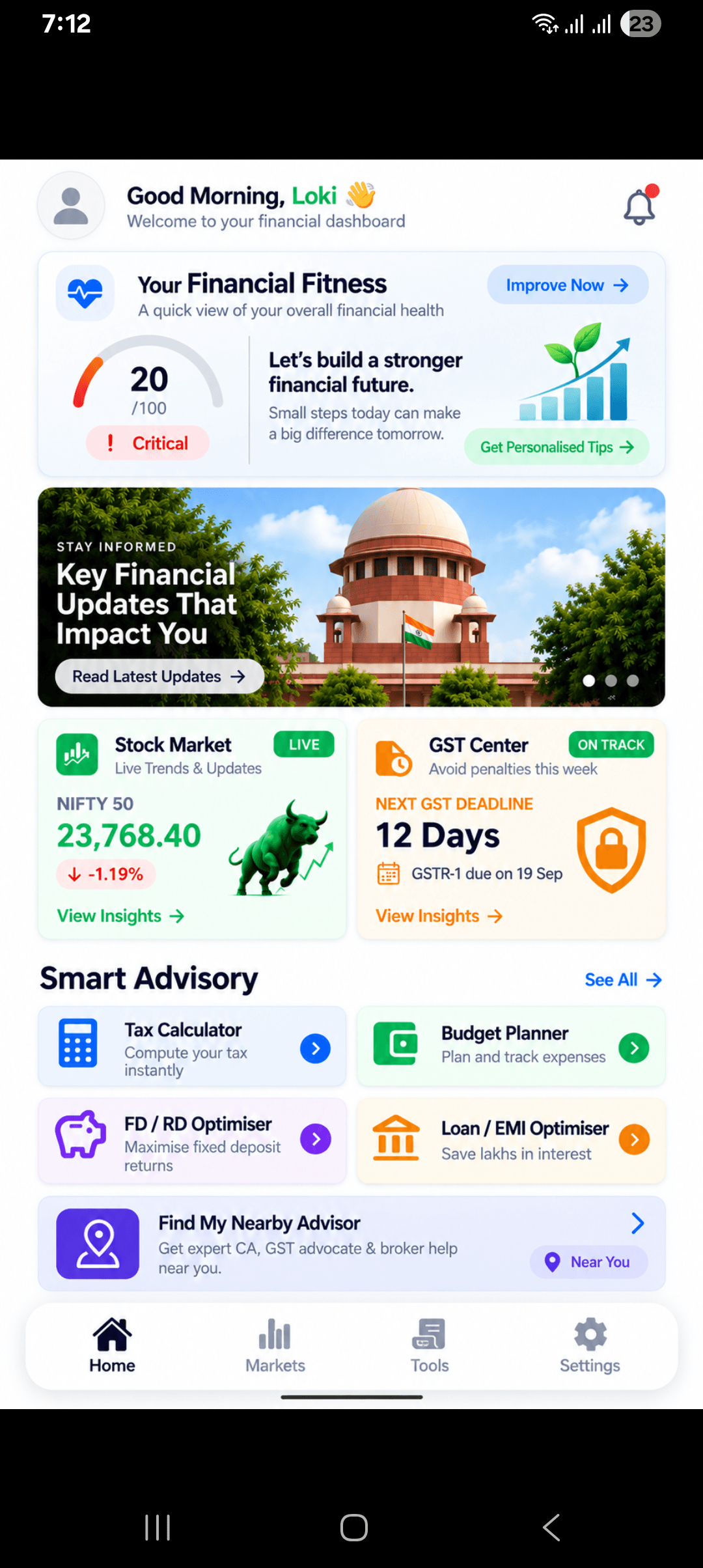 Tax & Stocks Pro app screenshot